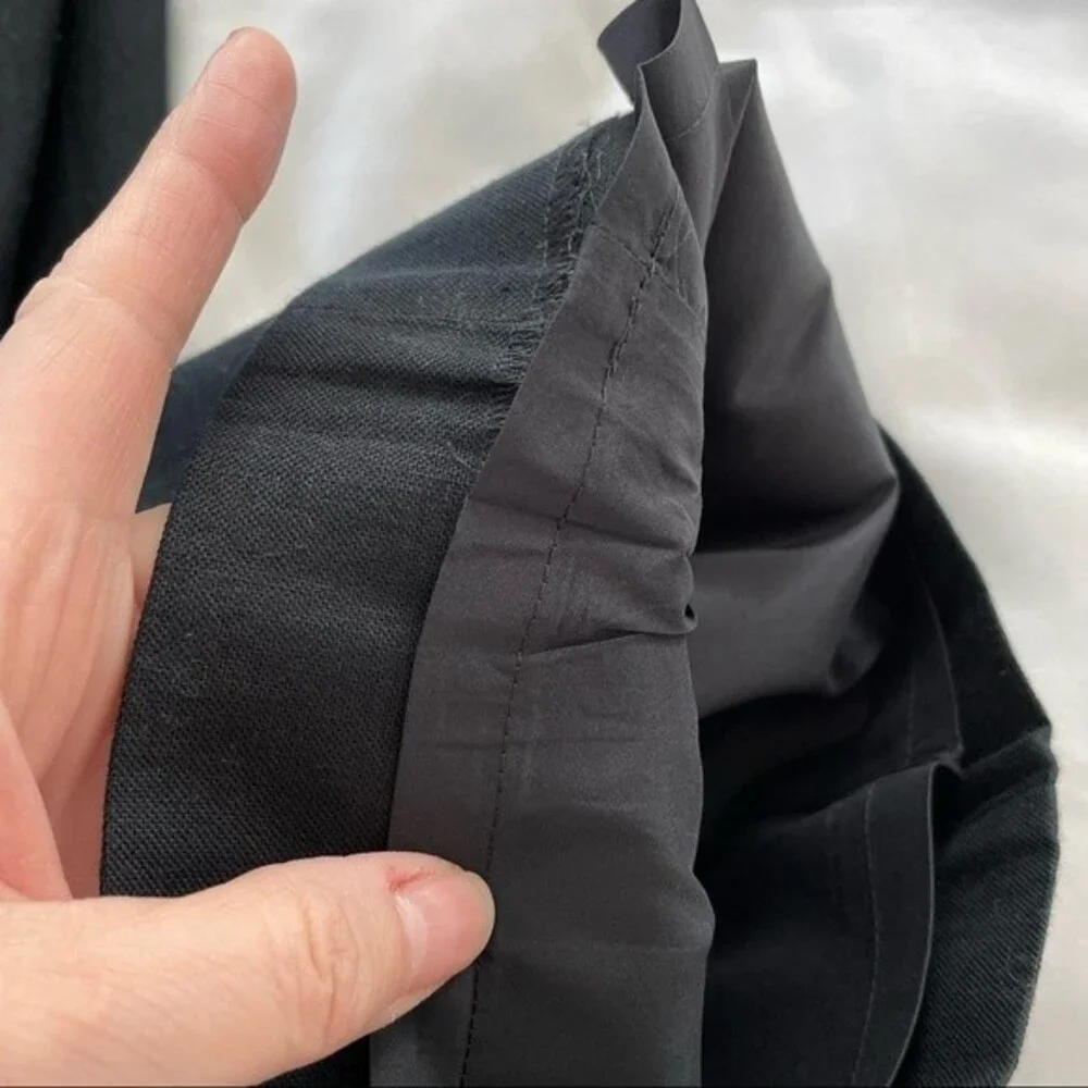 Banana Republic Lined Black Linen Pants Size 0‎